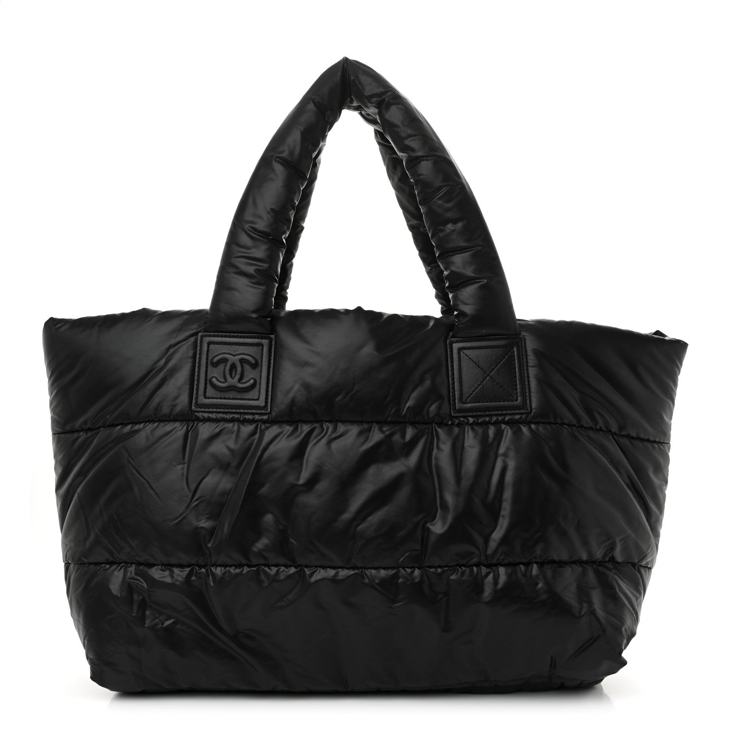 Chanel Lambskin Quilted Large Coco Cocoon Reversible Tote Black 1 of 18