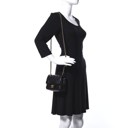 Chanel Lambskin Quilted Mini Pearl Crush Flap Black 2 of 9