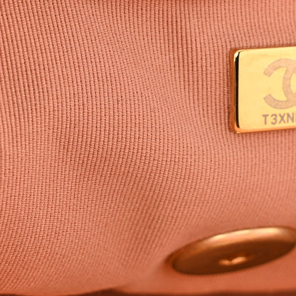 Chanel Lambskin Quilted Medium Chanel 19 Flap Light Orange 6 of 9