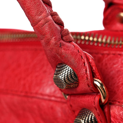 Balenciaga Agneau Giant 12 Rose Gold Hardware Work Coquelicot 20 of 27