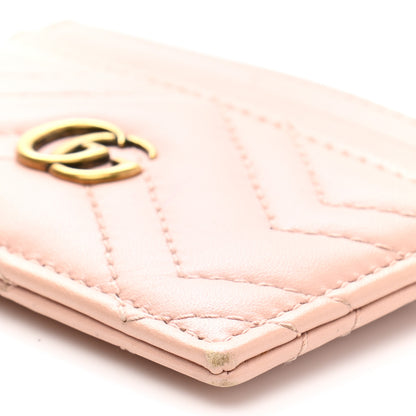 Gucci Calfskin Matelasse GG Marmont Card Holder Perfect Pink 8 of 10