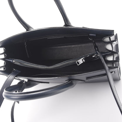 Saint Laurent Smooth Calfskin Small Double Face Sac De Jour Marine Black 5 of 7