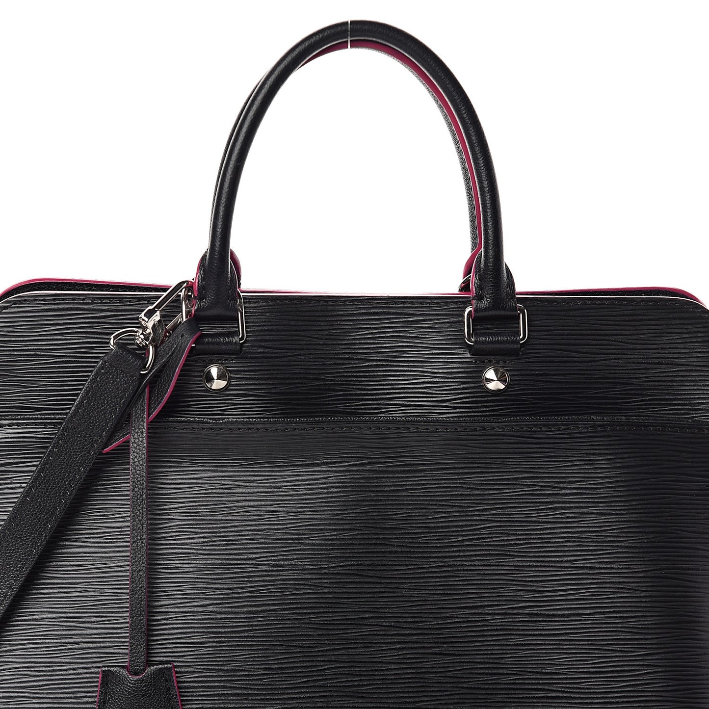 Epi Vaneau GM Black Hot Pink