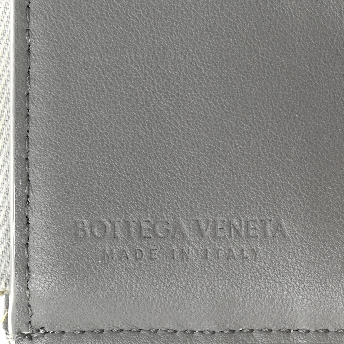Metallic Patent Calfskin Maxi Intrecciato Cassette Tri-Fold Wallet Silver