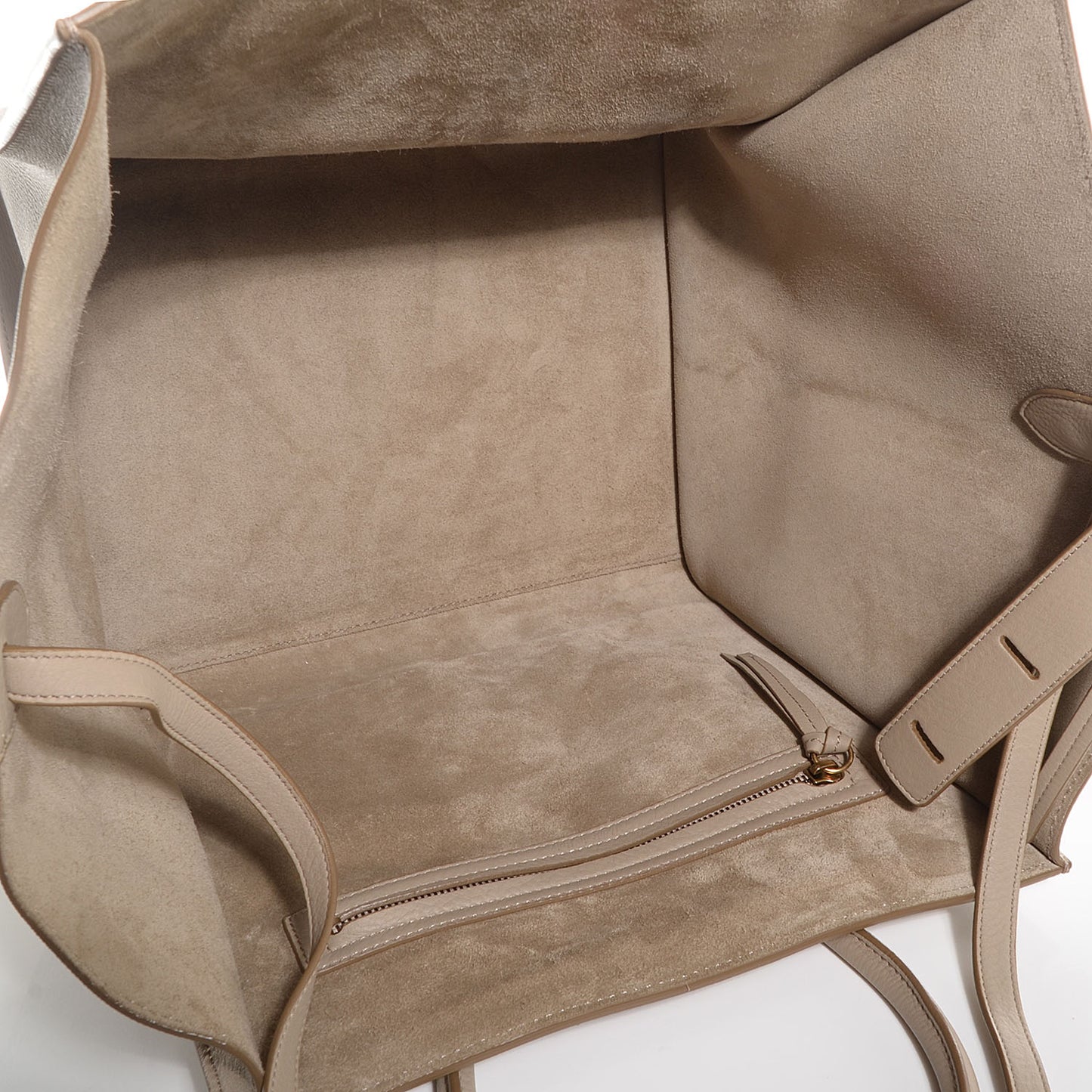 Supple Calfskin Medium Phantom Luggage Beige