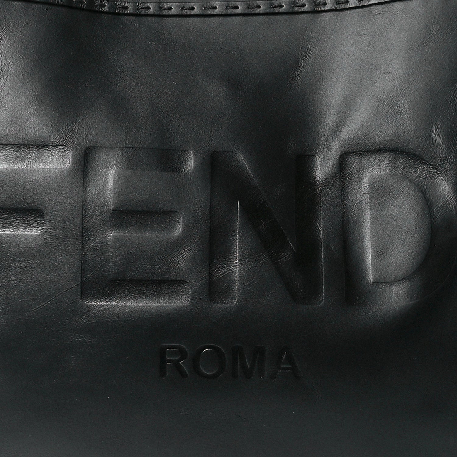 Fendi Vitello King Plexiglass Large Fendi Sunshine Shopper Tote Black 8 of 10