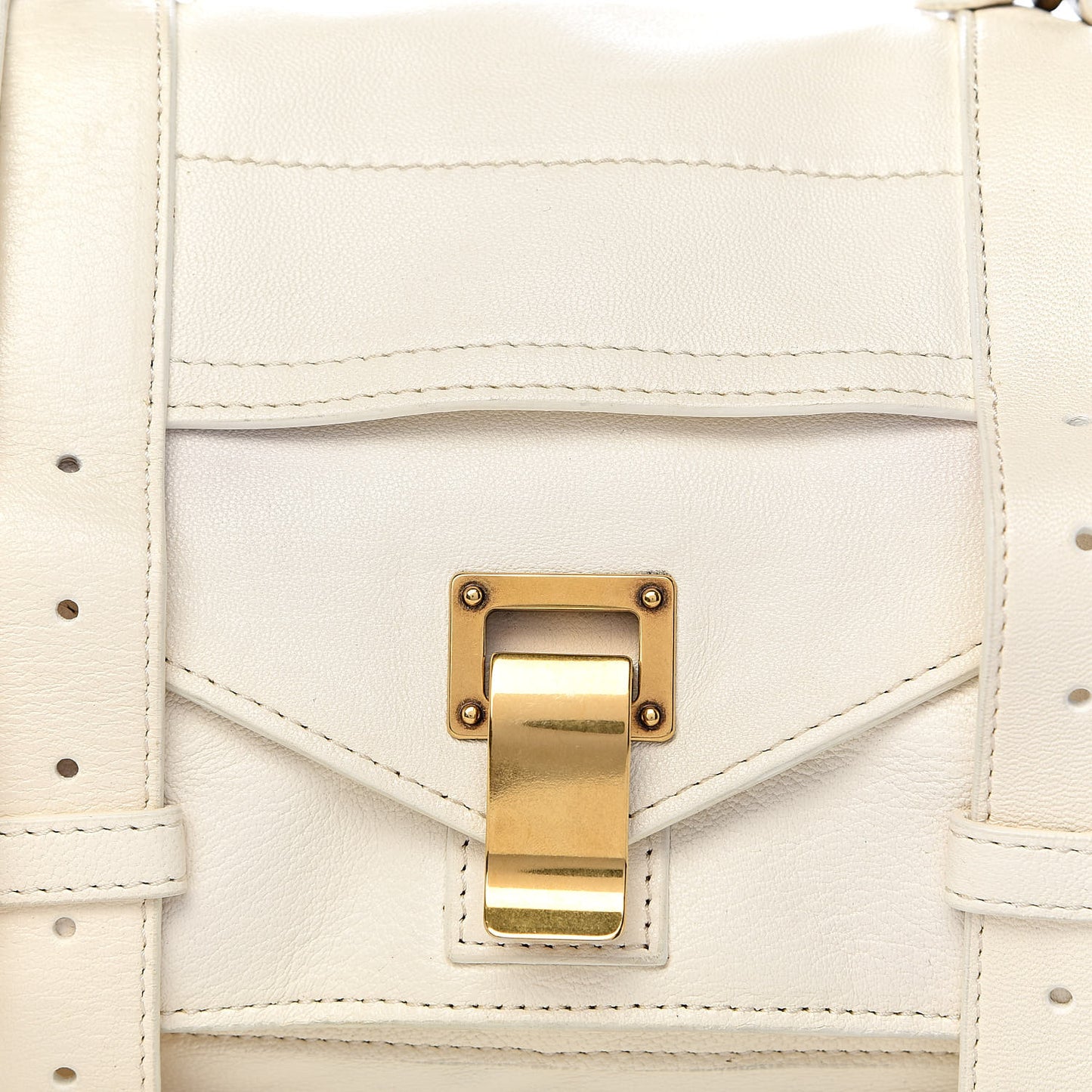 Lambskin Tiny PS1 Satchel White