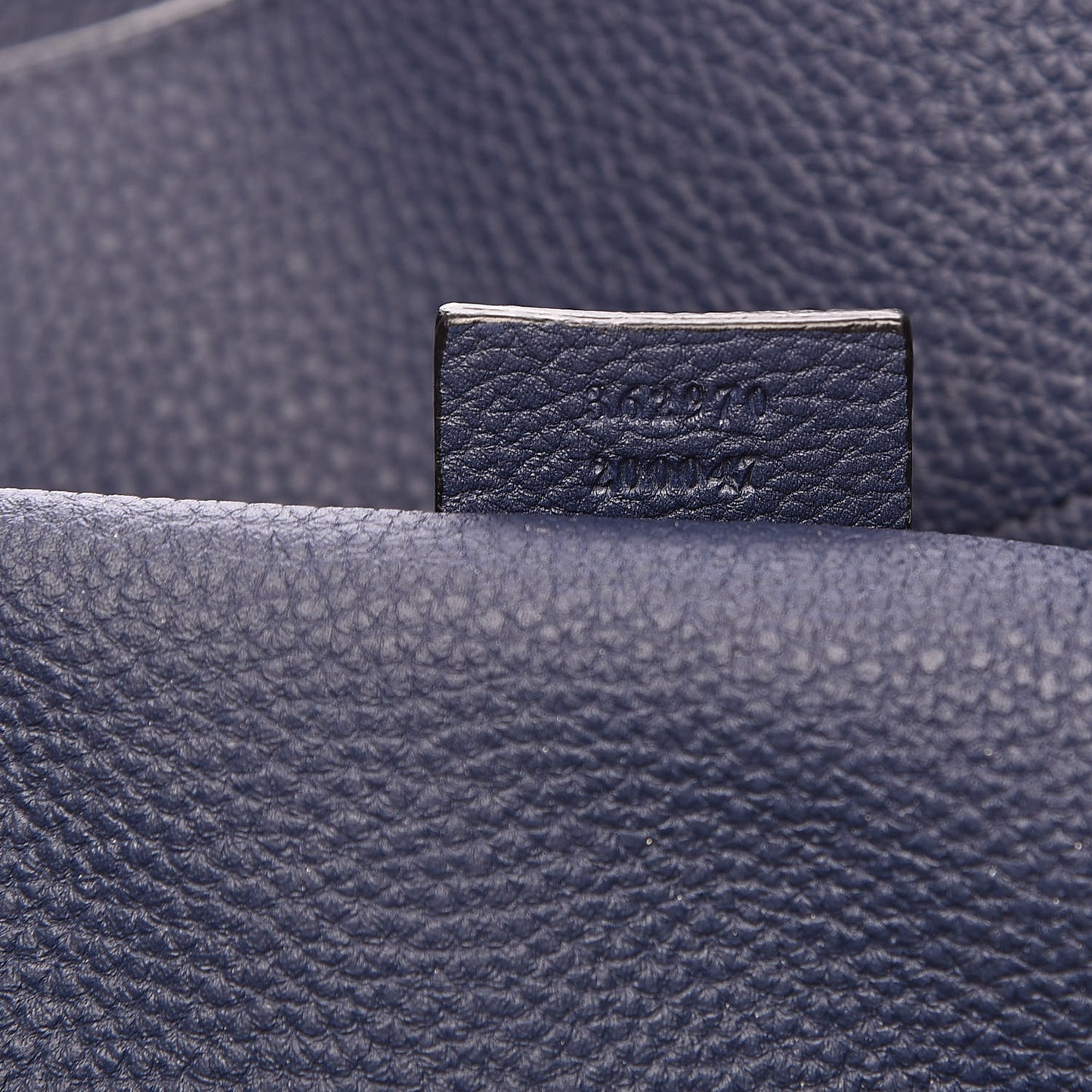 Soft Calfskin Medium Jackie Top Handle Bag Classic Blue Marine