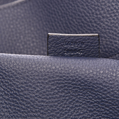 Gucci Soft Calfskin Medium Jackie Top Handle Bag Classic Blue Marine 7 of 17
