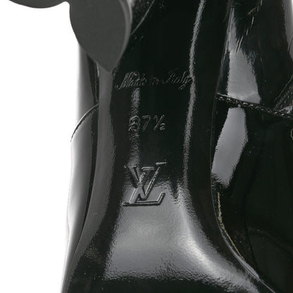Louis Vuitton Patent Uniformes Silhouette Ankle Boots 37.5 Black 8 of 8
