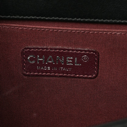 Chanel Velvet Quilted Medium Boy Flap Black 6 of 8