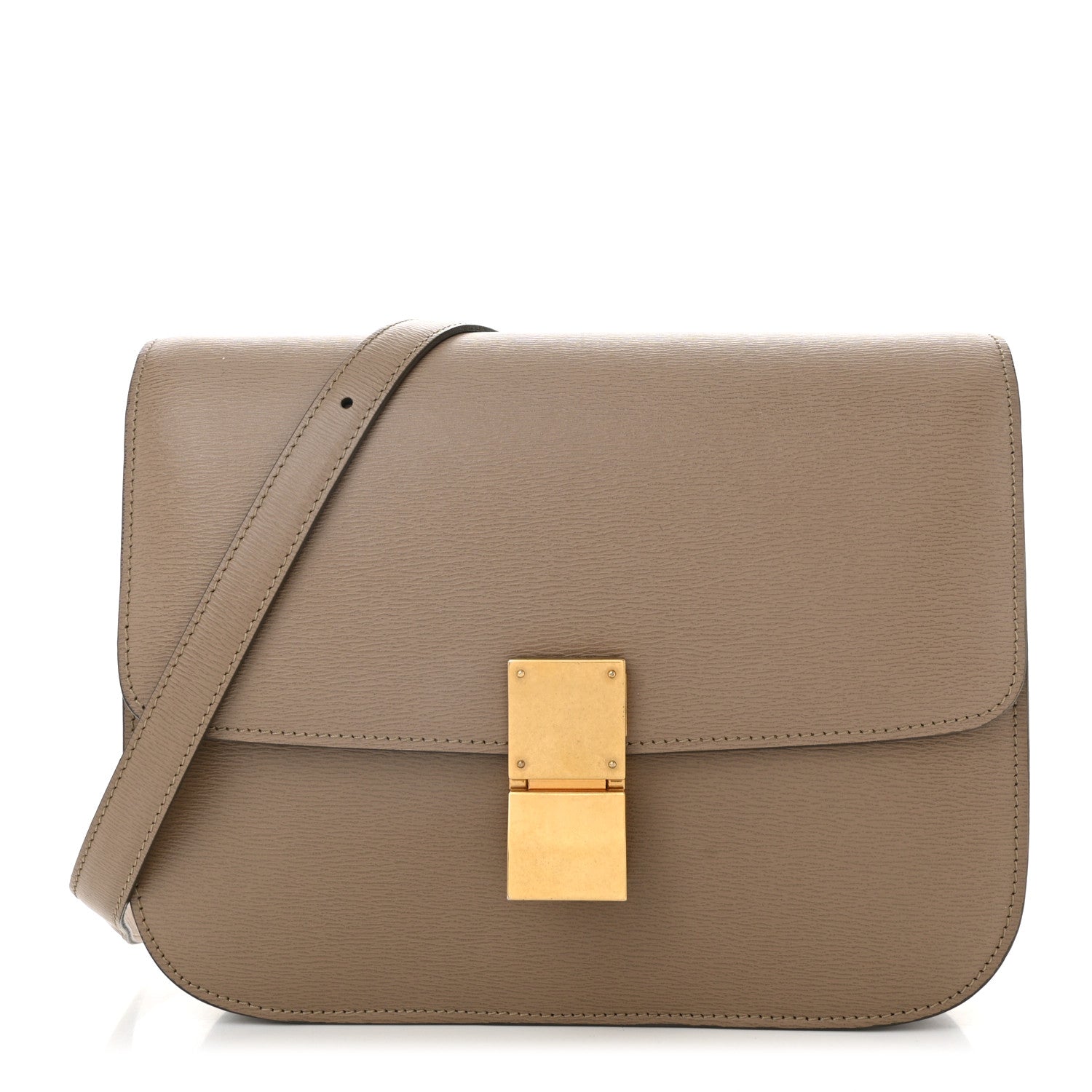 Celine Liege Calfskin Medium Classic Box Flap Bag Taupe 1 of 11