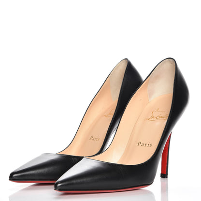 Christian Louboutin Kid Apostrophy 100 Pumps 37 Black 3 of 8