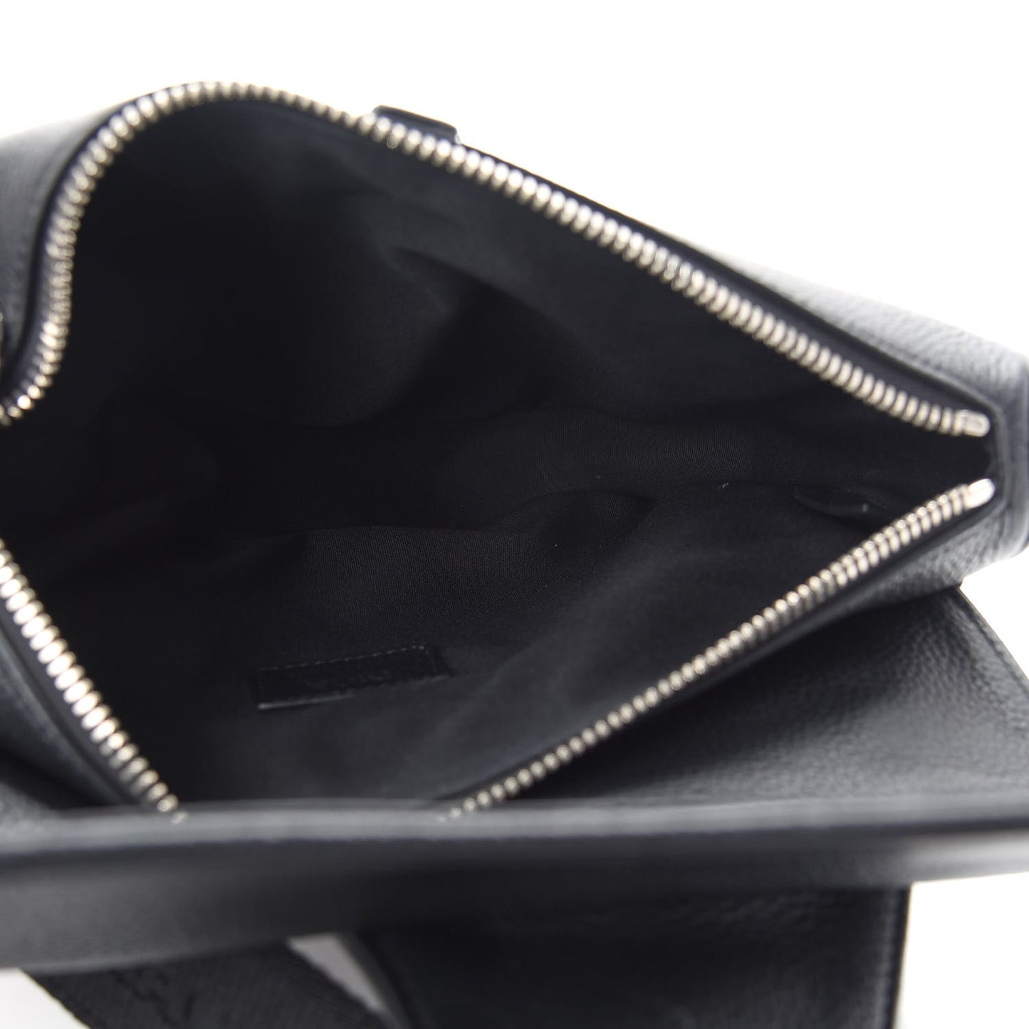 Grained Calfskin Kim Jones Saddle Bag Black