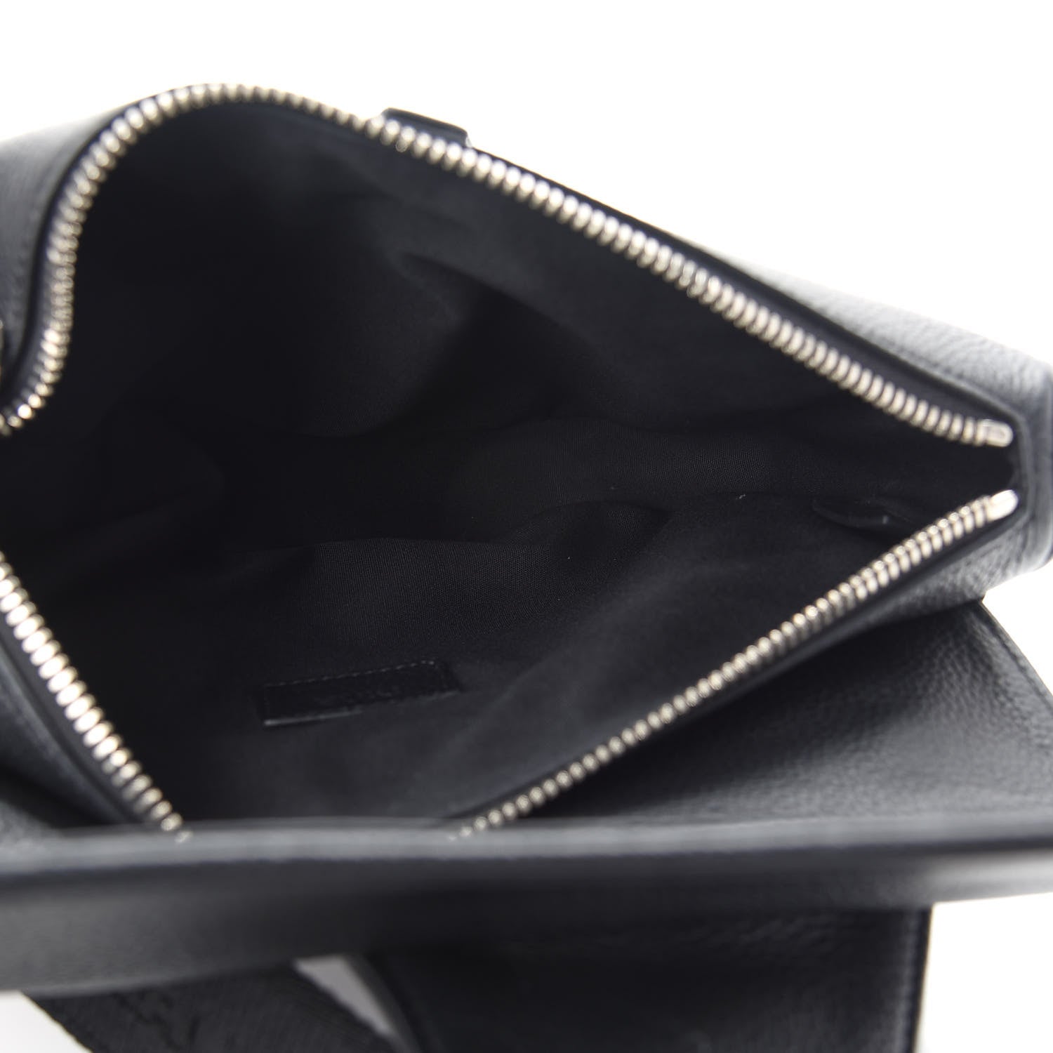 Christian Dior Grained Calfskin Kim Jones Saddle Bag Black 5 of 9