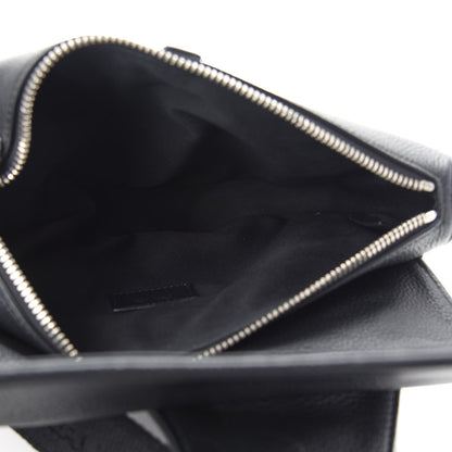 Christian Dior Grained Calfskin Kim Jones Saddle Bag Black 5 of 9