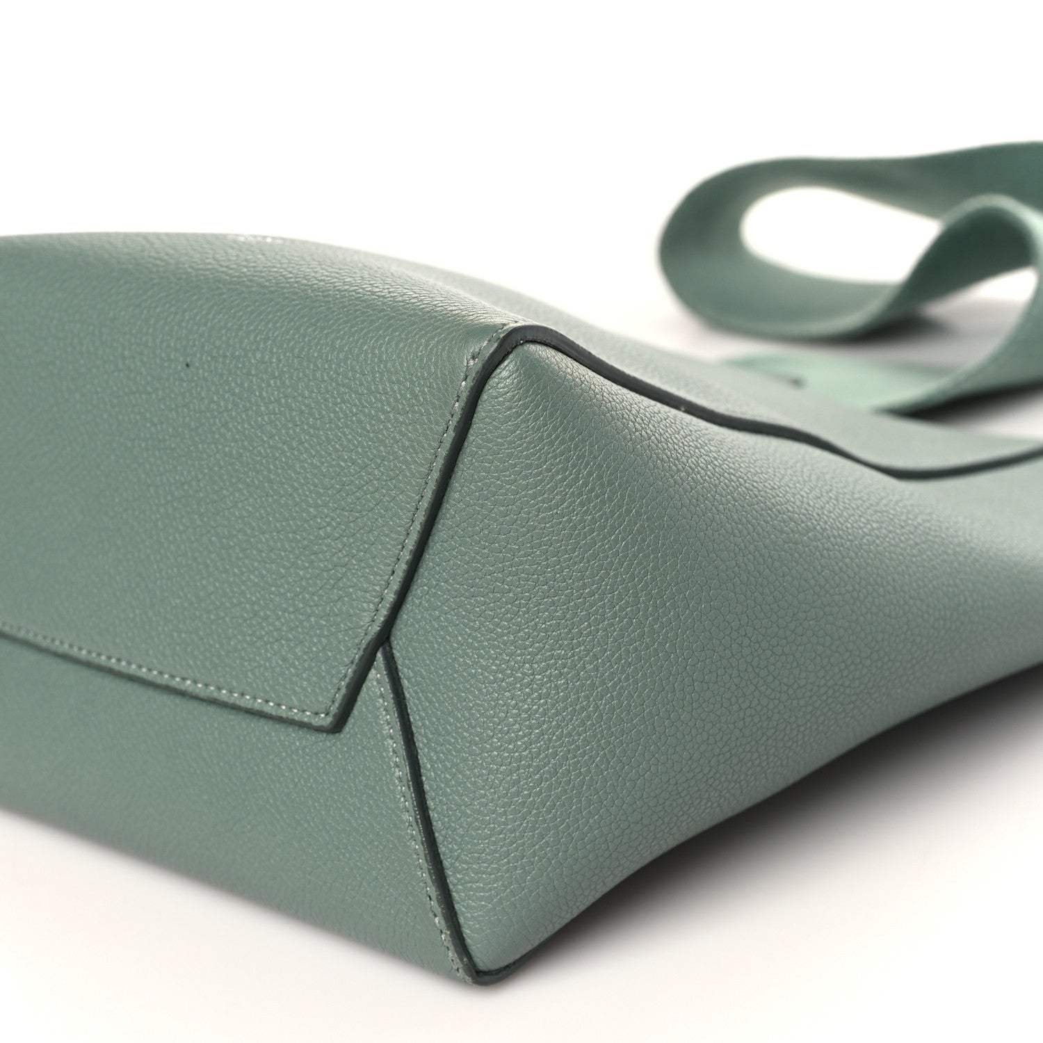 Celine Soft Grained Calfskin Small Sangle Bucket Bag Green 9 of 9