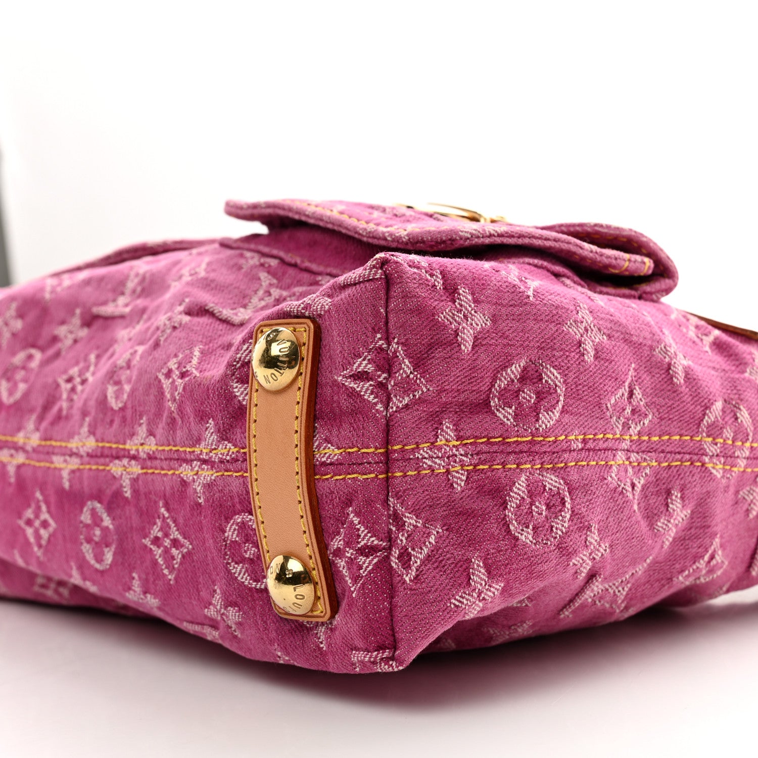 Louis Vuitton Denim Baggy PM Fuchsia 9 of 9
