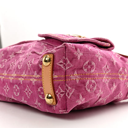 Louis Vuitton Denim Baggy PM Fuchsia 9 of 9