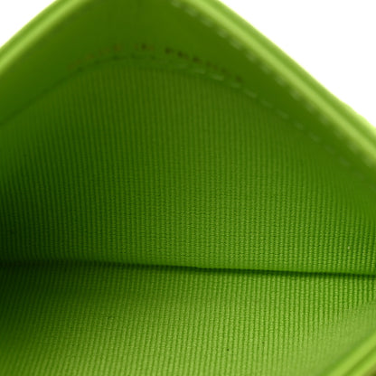 Chanel Caviar Quilted Card Holder Green 5 of 8