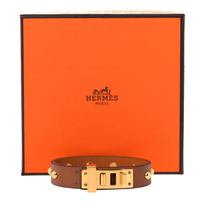 Hermes Swift Mini Dog Clous Ronds Bracelet T1 Gold 10 of 10