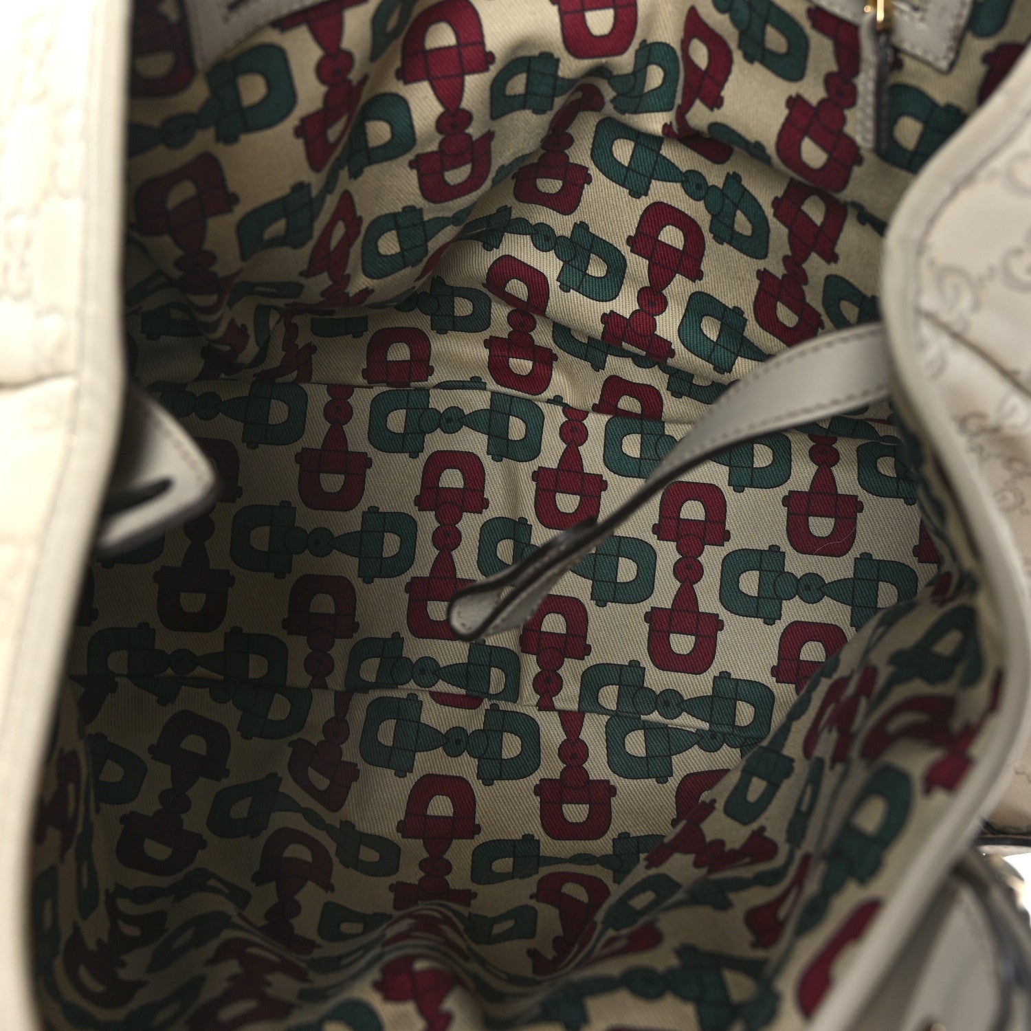 Gucci Guccissima Small Pelham Shoulder Bag Off White 5 of 9