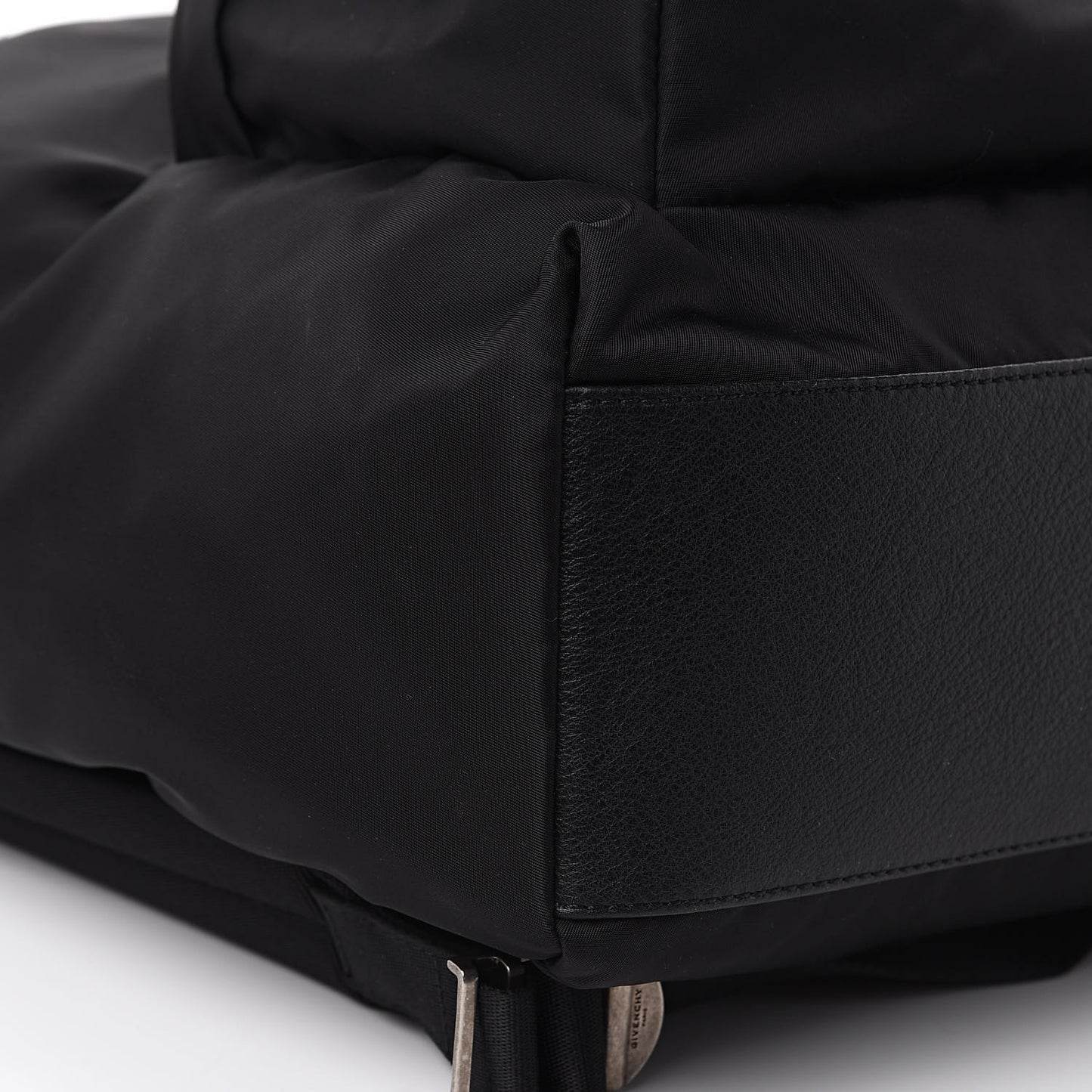 Nylon Urban Backpack Black White