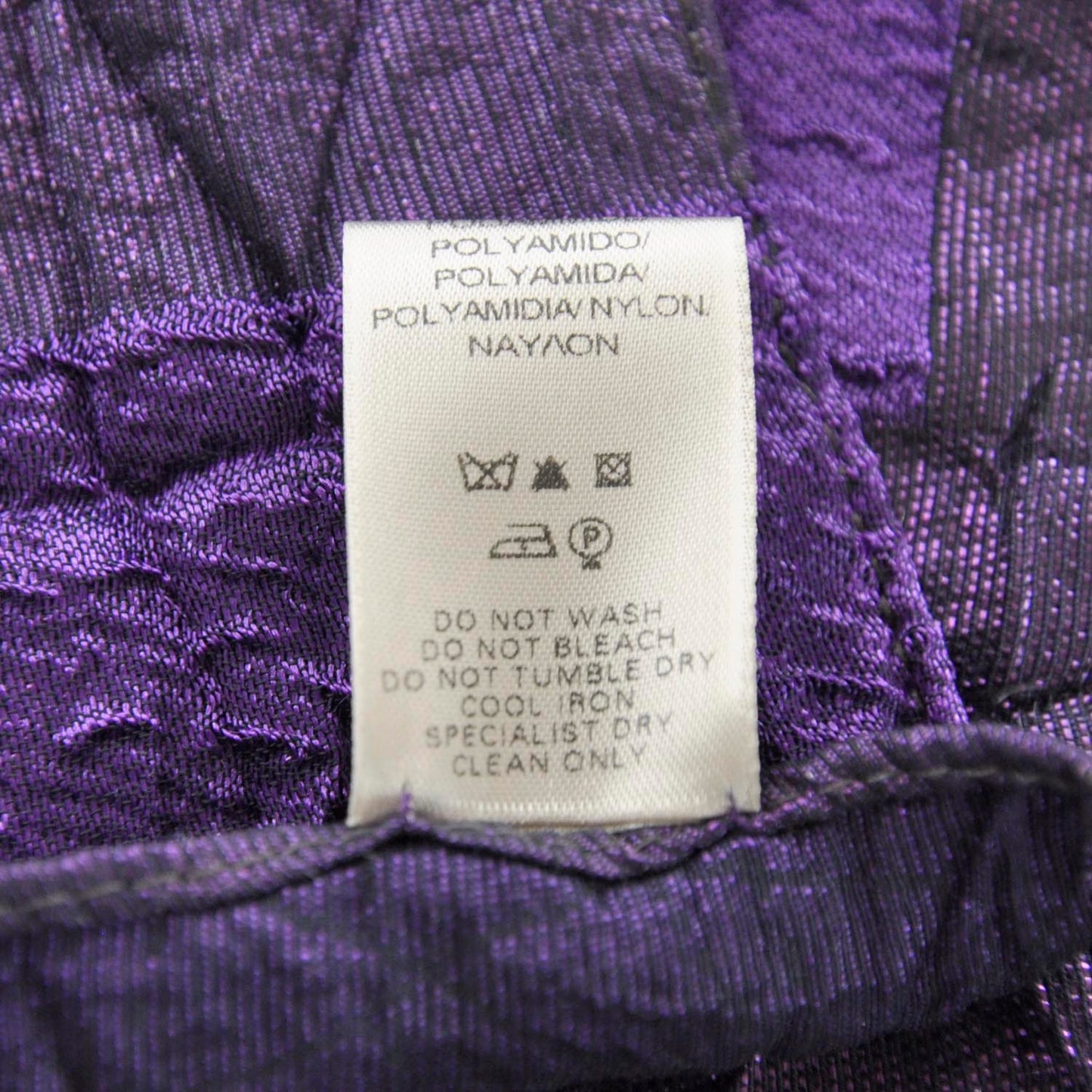 Metallic Check Scarf Purple