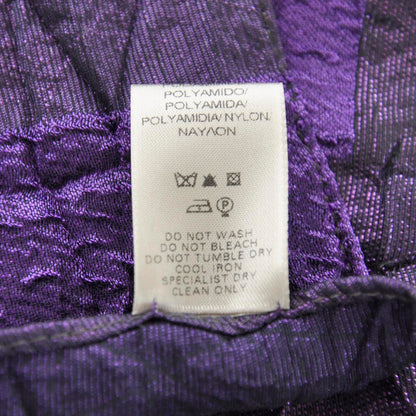 Burberry Metallic Check Scarf Purple 5 of 5