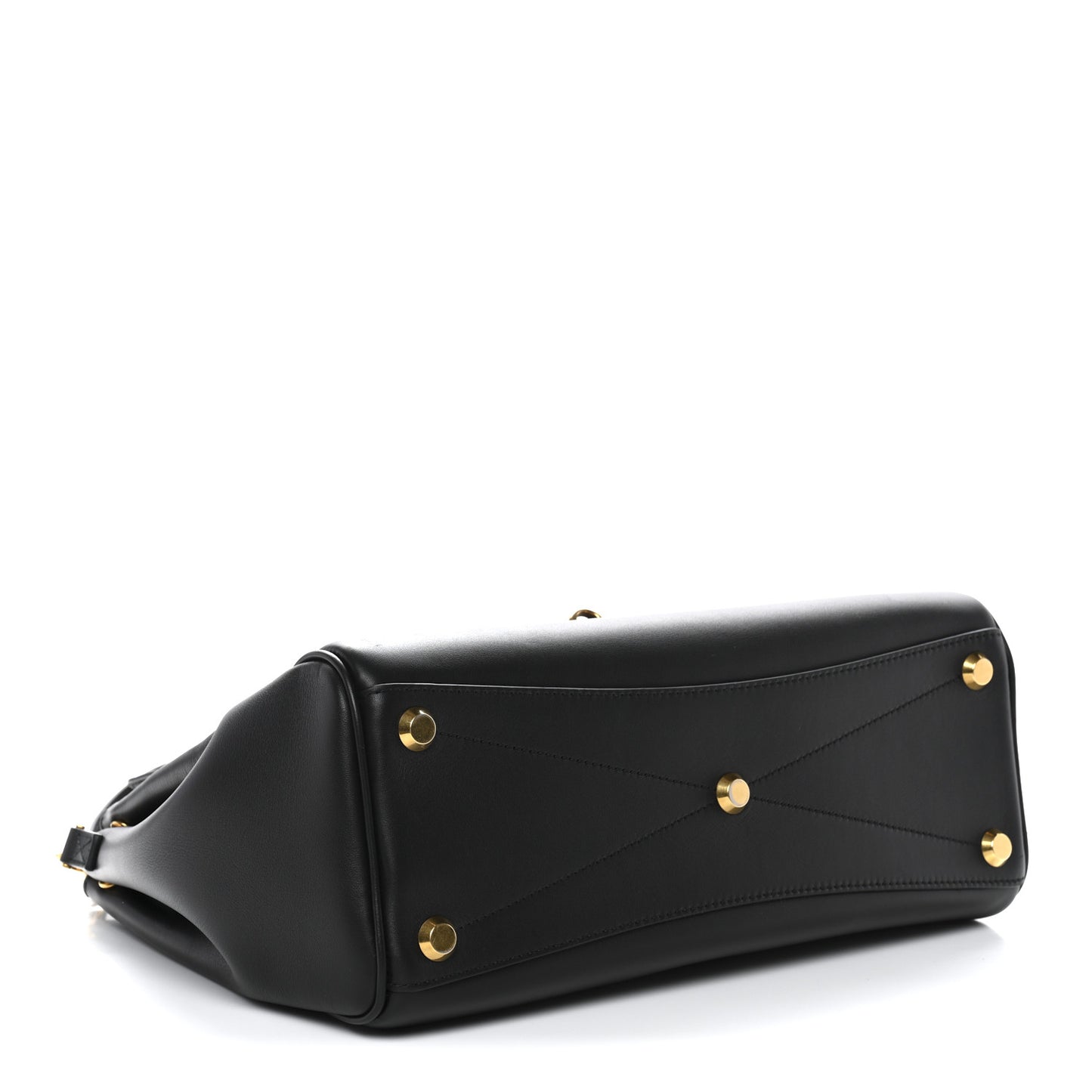 Smooth Calfskin Small Bel Air Carry All Bag Black