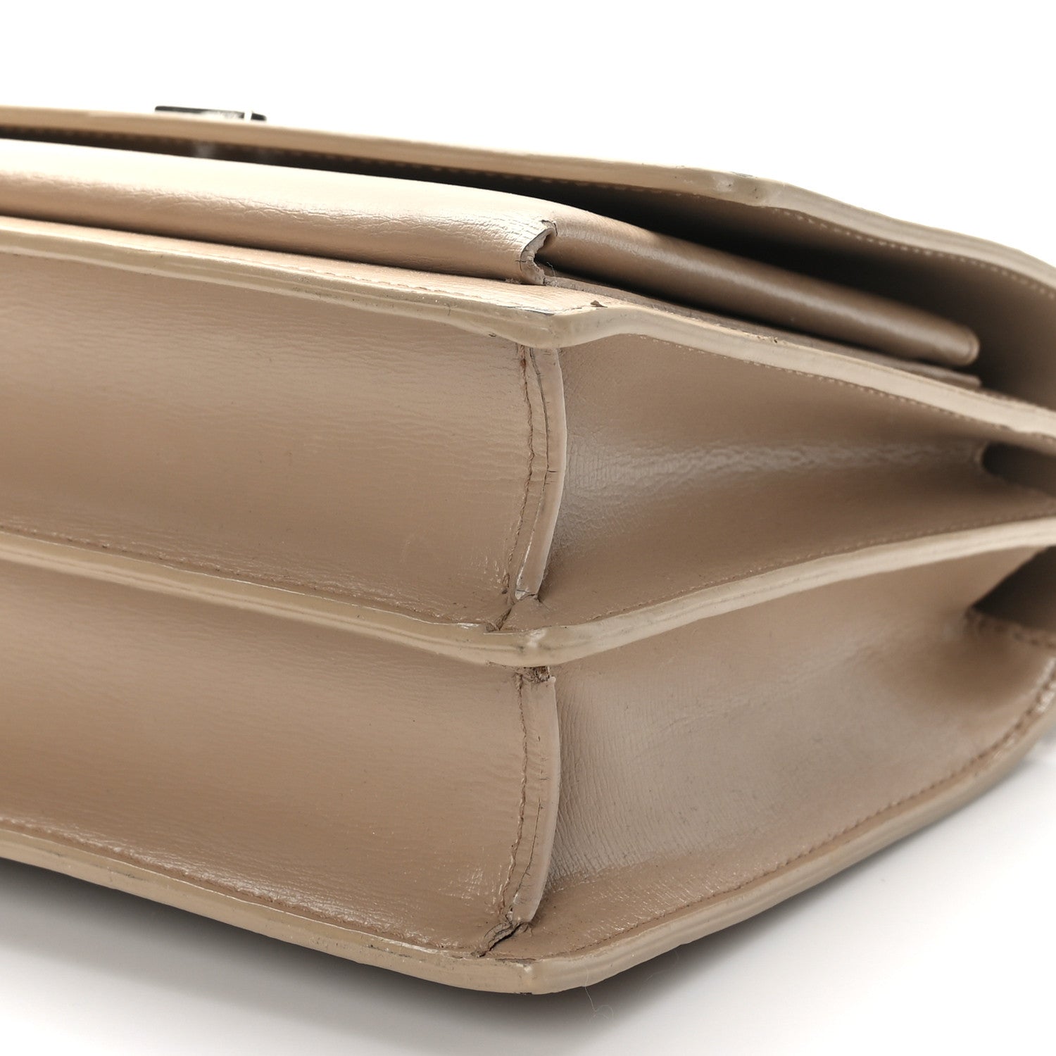 Saint Laurent Calfskin Medium Monogram Sunset Dark Beige 8 of 8