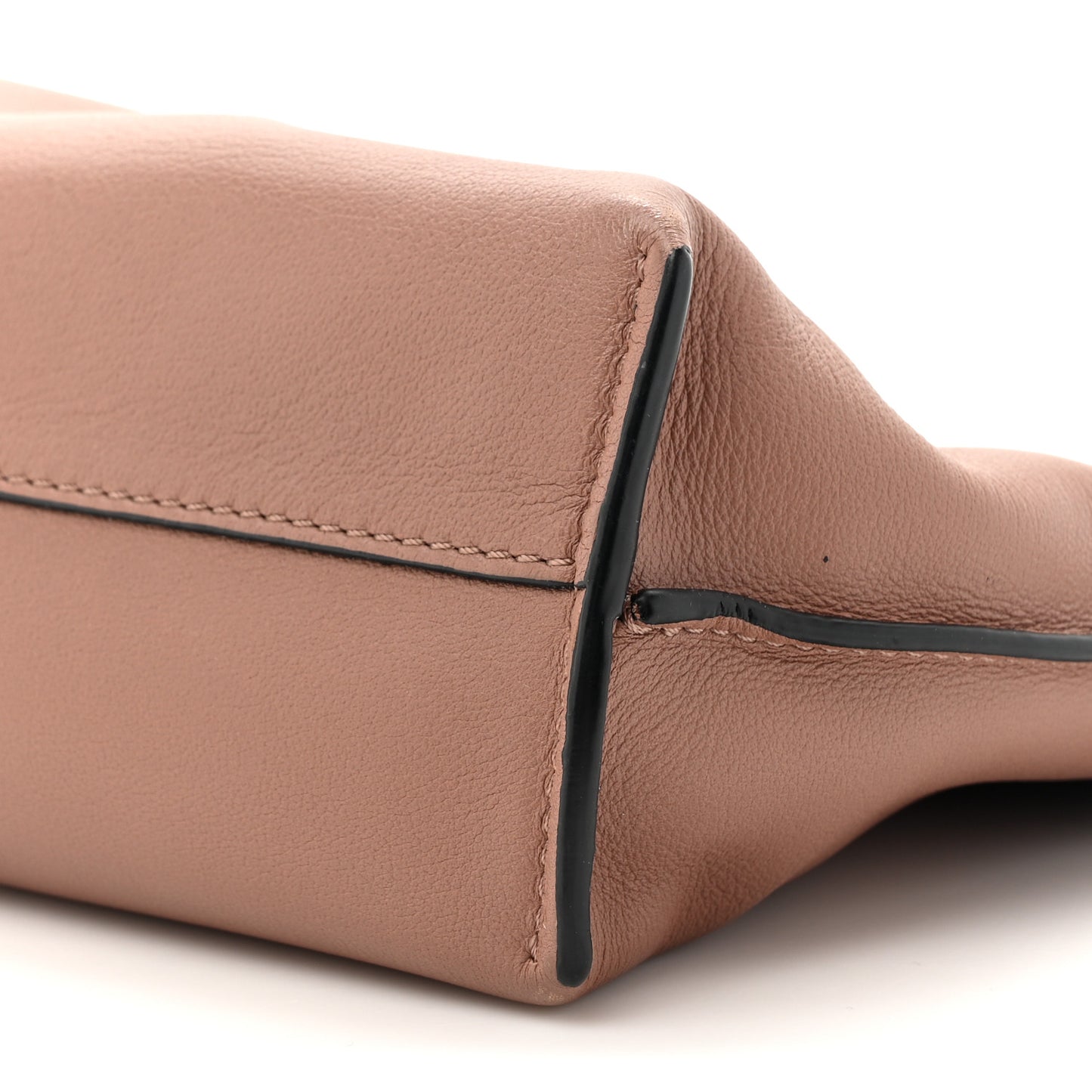 Calfskin Mini Flamenco Knot Bag Blush