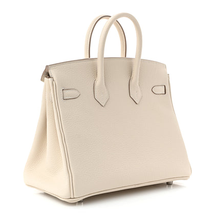Hermes Togo Birkin 25 Craie 2 of 11