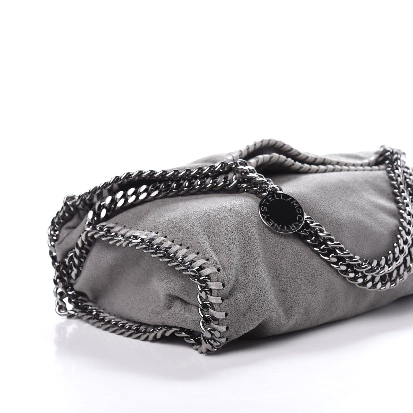Shaggy Deer Falabella Fold Over Tote Grey