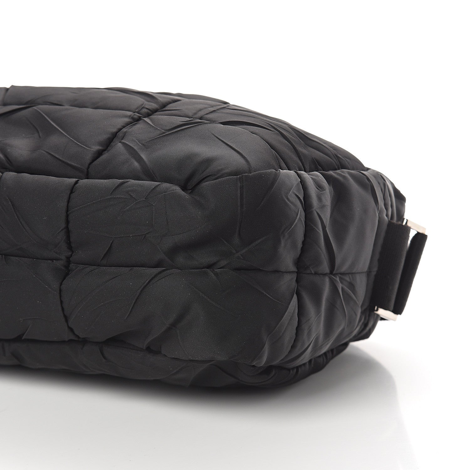 Prada Nylon Tessuto Impuntu Quilted Shoulder Bag Black 8 of 8