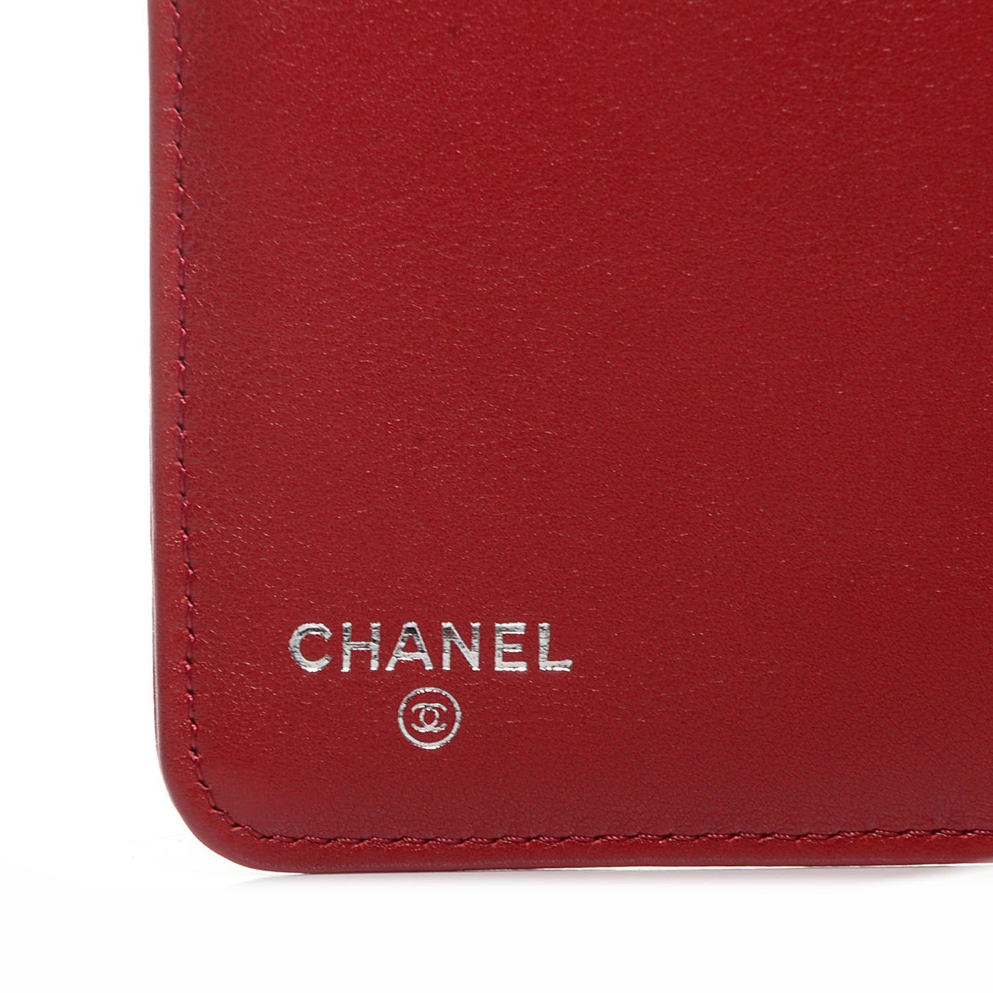 Caviar Sevruga Large Zip Pocket Wallet Red