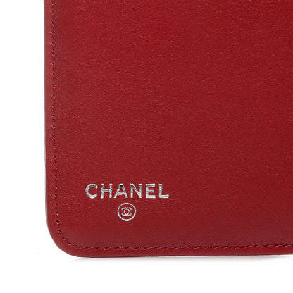 Chanel Caviar Sevruga Large Zip Pocket Wallet Red 6 of 8
