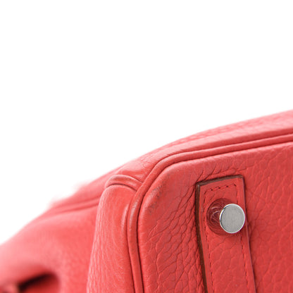 Hermes Taurillon Clemence Birkin 30 Bougainvillea 10 of 14
