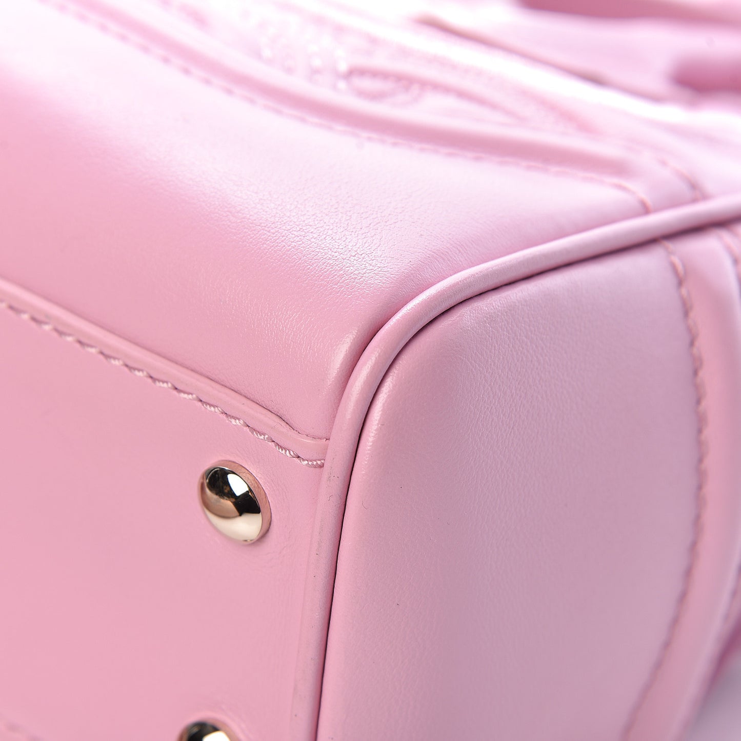 Calfskin Embroidered Medium Baroque Palazzo Empire Bag Pink