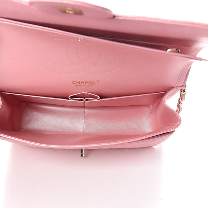 Chanel Iridescent Caviar Quilted Jumbo Double Flap Rose Pink 5 of 11