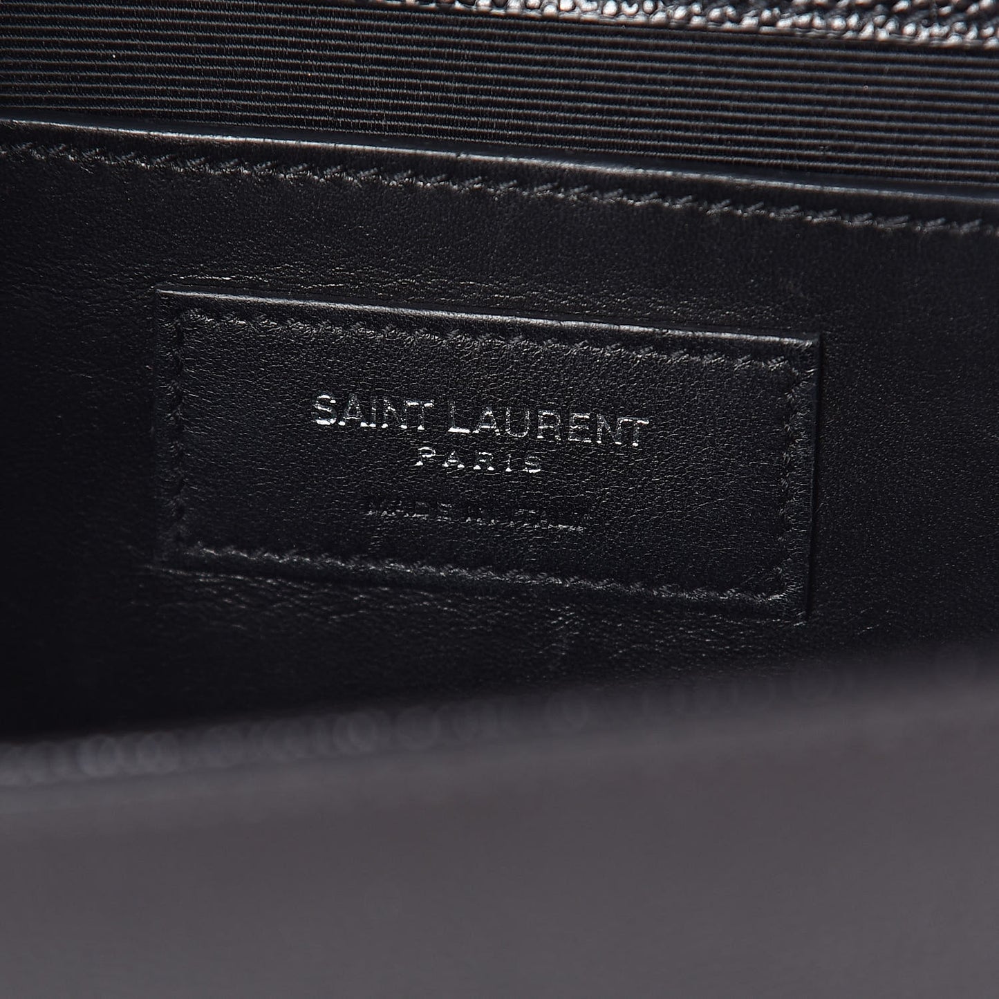 Grain De Poudre Medium Classic Monogram Kate Satchel Black