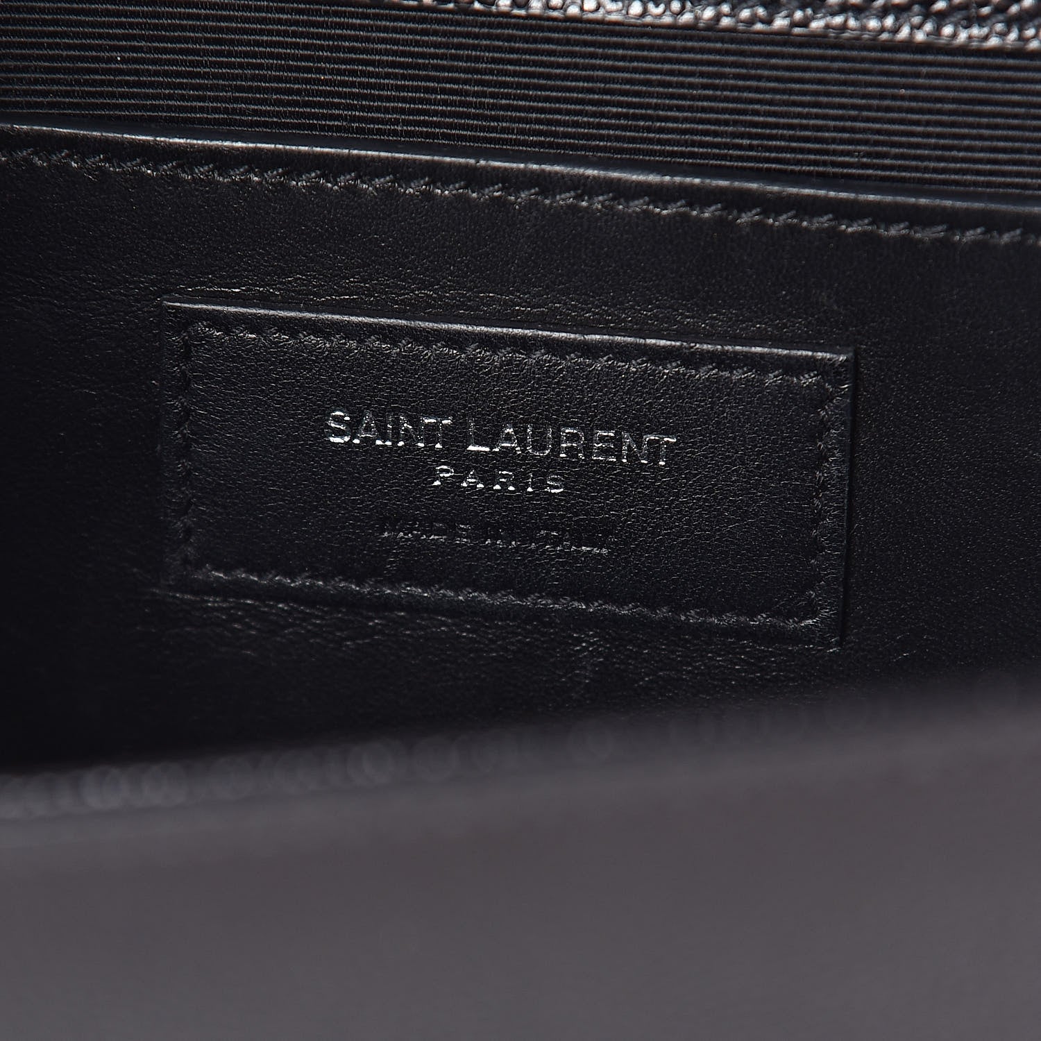 Saint Laurent Grain De Poudre Medium Classic Monogram Kate Satchel Black 6 of 9