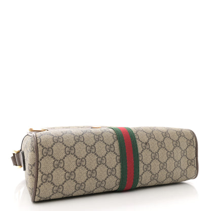 Gucci GG Supreme Monogram Web Small Ophidia Shoulder Bag Brown 4 of 12