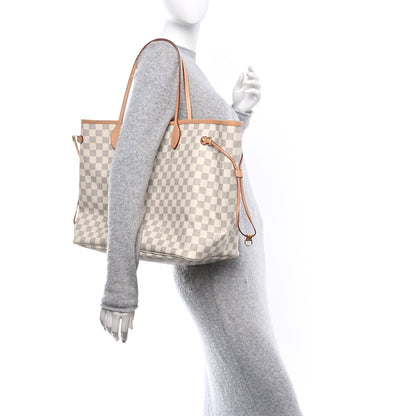 Louis Vuitton Damier Azur Neo Neverfull GM Rose Ballerine 2 of 11