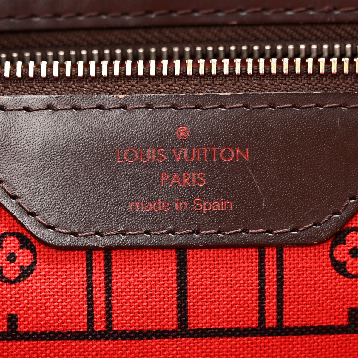 Louis Vuitton Damier Ebene Neverfull MM 6 of 12