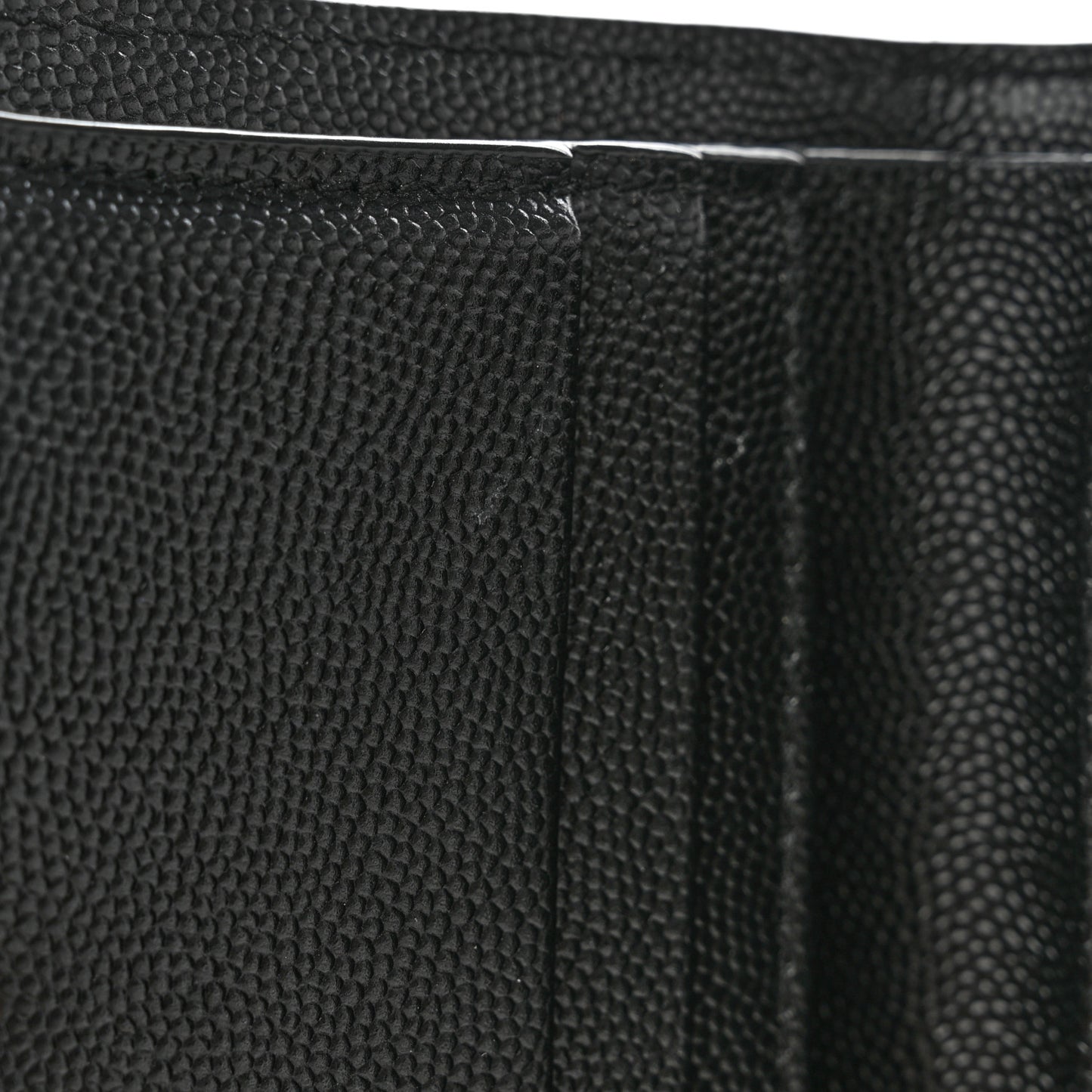 Grain De Poudre Matelasse Chevron Monogram Zipped Card Case Black