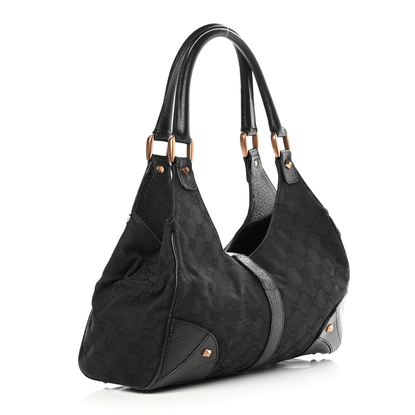 Monogram Calfskin Large Bardot Tote Black