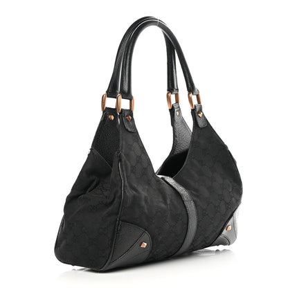 Gucci Monogram Calfskin Large Bardot Tote Black 3 of 15