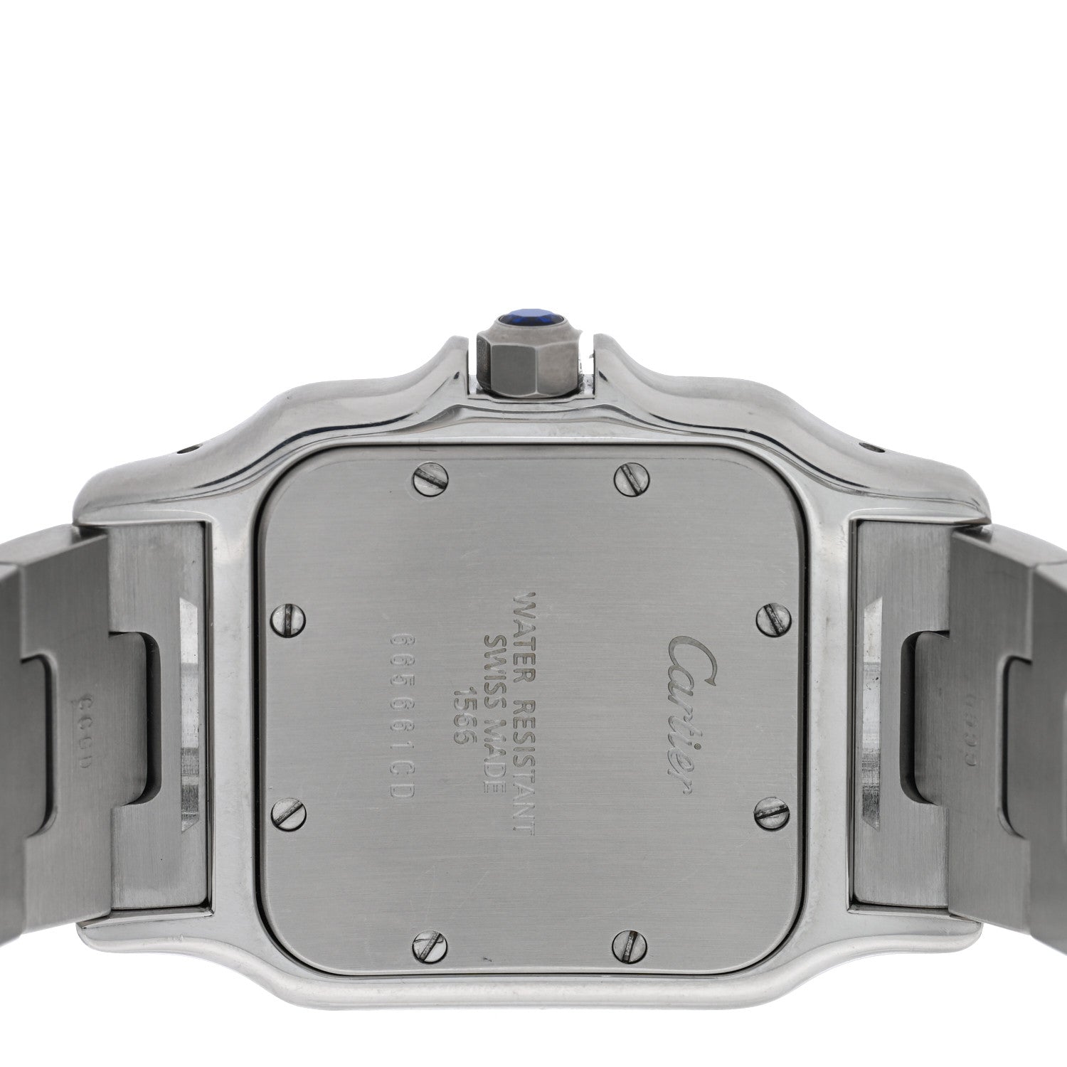 Cartier Stainless Steel 18K Yellow Gold 29mm Santos De Cartier Galbee Quartz Watch 4 of 4