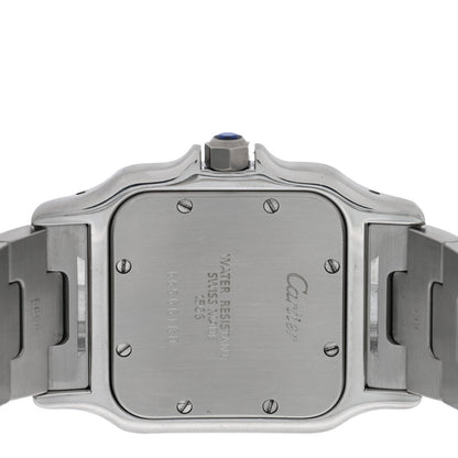 Cartier Stainless Steel 18K Yellow Gold 29mm Santos De Cartier Galbee Quartz Watch 4 of 4